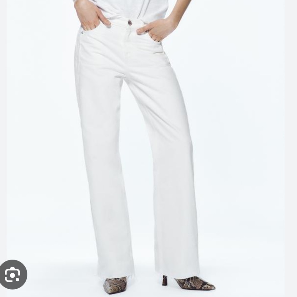 Zara white jeans